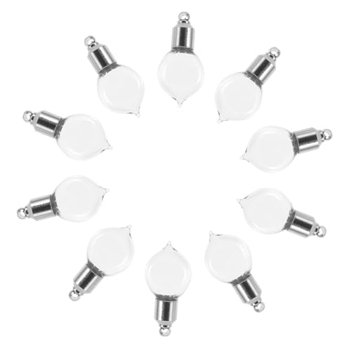 DECOMELODY 10 Stck. Teiliges Mini Glasflaschen zum Nachfüllen Transparente Leere Parfümfläschchen mit Schraubverschluss Wiederverwendbare Anhänger Flacons für Ätherische Öle und Duftöle DECOMELODY 10 Stck. Teiliges Mini Glasflaschen zum Nachfüllen Transparente Leere Parfümfläschchen mit Schraubverschluss Wiederverwendbare Anhänger Flacons für Ätherische Öle und Duftöle von DECOMELODY