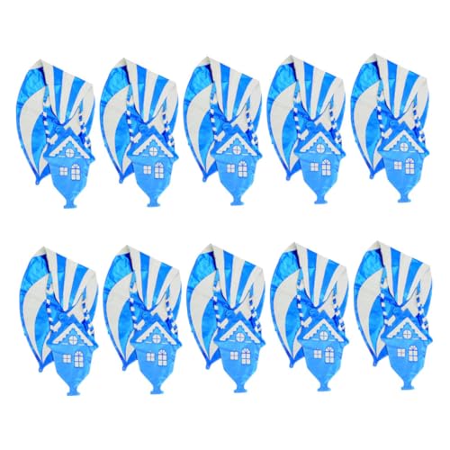 DECOMELODY 10 Stück Aluminium Folienballons Heißluftballon Leichte Realistische Partydekoration für Geburtstag Shower Halloween Weihnachten Hochzeit Indoor und Outdoor Geeignet von DECOMELODY