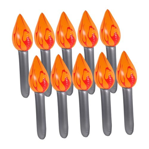 DECOMELODY 10 Stück Aufblasbarer Flammenballon Lodern Fackelballons Dekoration Künstliches Feuer Tu So, Als Würdest Du Fackel Lustiges Fackelspielzeug Fackel-partygeschenke Luft Pvc DECOMELODY 10 Stück Aufblasbarer Flammenballon Lodern Fackelballons Dekoration Künstliches Feuer Tu So, Als Würdest Du Fackel Lustiges Fackelspielzeug Fackel-partygeschenke Luft Pvc von DECOMELODY