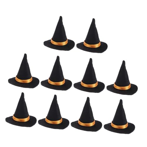 DECOMELODY 10 Stück Mini Hexenhüte Weinflaschen Dekoration Halloween Party Tischdeko Schwarz Kreative Filz Hexenhut Aufsätze für Festliche Anlässe und Geschenkideen DECOMELODY 10 Stück Mini Hexenhüte Weinflaschen Dekoration Halloween Party Tischdeko Schwarz Kreative Filz Hexenhut Aufsätze für Festliche Anlässe und Geschenkideen von DECOMELODY