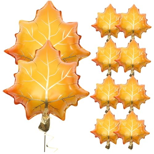 DECOMELODY 10 Stück Teiliges Folien Luftballons in Ahornblatt Form Herbstliche Thanksgiving Partydekoration Bunte Party Luftballons für Festliche und Einzigartige Feierlichkeiten DECOMELODY 10 Stück Teiliges Folien Luftballons in Ahornblatt Form Herbstliche Thanksgiving Partydekoration Bunte Party Luftballons für Festliche und Einzigartige Feierlichkeiten von DECOMELODY