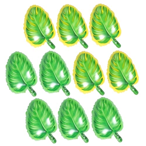 DECOMELODY 10 Stück Teiliges Hawaii Party Luftballons Monstera Form Gelb Grün Tropische Sommer Deko für Festivals Club Bar Musikveranstaltungen Langlebige Aluminiumfolie Luftdicht DECOMELODY 10 Stück Teiliges Hawaii Party Luftballons Monstera Form Gelb Grün Tropische Sommer Deko für Festivals Club Bar Musikveranstaltungen Langlebige Aluminiumfolie Luftdicht von DECOMELODY