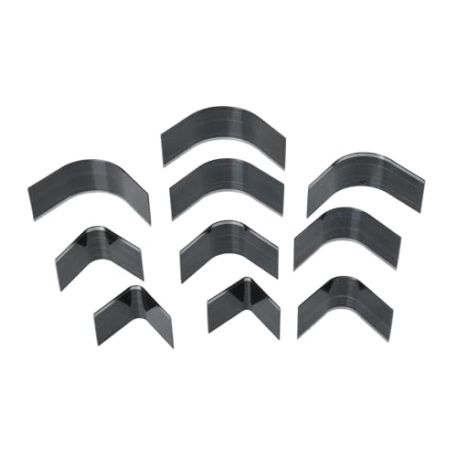 DECOMELODY 10 Stück Teiliges Lederschneidewerkzeug aus Robustem Carbonstahl Runde Form für DIY Lederarbeiten Geeignet für Gürtel Geldbörsen Taschen und Bastelprojekte Langlebig und Präzise von DECOMELODY