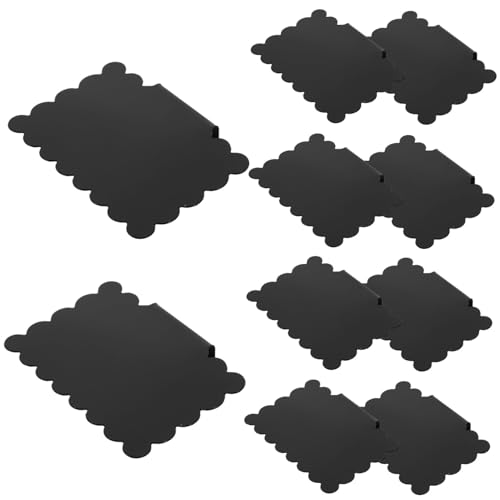 DECOMELODY 10 Stück Teiliges Wiederverwendbare Schwarze PVC Etikettenclips Beschriftbar Abwischbar für Körbe Vorratsdosen Lagerboxen Vielseitig Einsetzbar Küche Wohnzimmer Büro von DECOMELODY