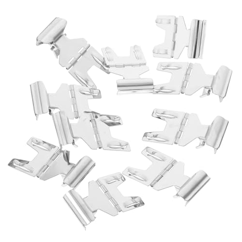 DECOMELODY 10 Teiliges Metall Preisschilder Clips Edelstahl Langlebig Robust für Bäckerei Supermarkt Regaletiketten Halter Pop Werbung Einfache Preisschildbefestigung von DECOMELODY