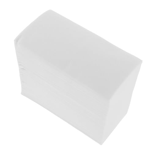 DECOMELODY 100 Stück Papierserviette Servietten Reinigen Gasttücher Restaurantservietten Mittagsservietten Papierhandtücher Für Das Badezimmer Reinigungsserviette Hochzeitsservietten Weiß von DECOMELODY