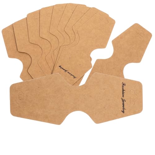 DECOMELODY 100 Stück Schmuck Verpackungskarten aus Kraftpapier Halsketten und Ohrring Displaykarten Langlebig Kompakt für Schmuckpräsentation und Kleinunternehmen Naturfarben DECOMELODY 100 Stück Schmuck Verpackungskarten aus Kraftpapier Halsketten und Ohrring Displaykarten Langlebig Kompakt für Schmuckpräsentation und Kleinunternehmen Naturfarben von DECOMELODY