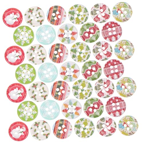 DECOMELODY 100 Stück Teiliges Weihnachts Holzknöpfe mit Niedlichen Cartoon Motiven Rostfrei Bruchsicher für Nähen DIY Basteln Scrapbooking Kleidung und Weihnachtsbaum Deko DECOMELODY 100 Stück Teiliges Weihnachts Holzknöpfe mit Niedlichen Cartoon Motiven Rostfrei Bruchsicher für Nähen DIY Basteln Scrapbooking Kleidung und Weihnachtsbaum Deko von DECOMELODY