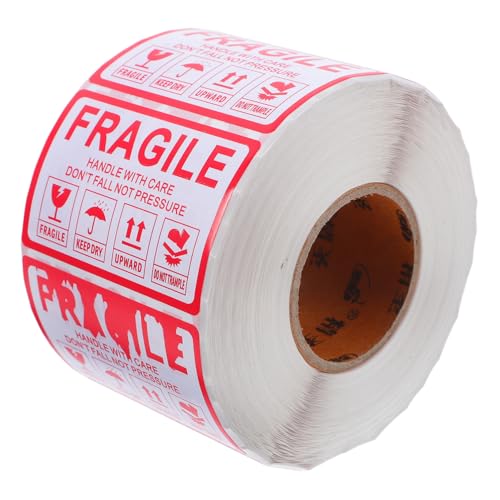DECOMELODY 1000 Stück Fragile Label Aufkleber Selbstklebend Warnaufkleber Handle With Care Versandetiketten Für Verpackung Umzug Kartons Klebeband DECOMELODY 1000 Stück Fragile Label Aufkleber Selbstklebend Warnaufkleber Handle With Care Versandetiketten Für Verpackung Umzug Kartons Klebeband von DECOMELODY