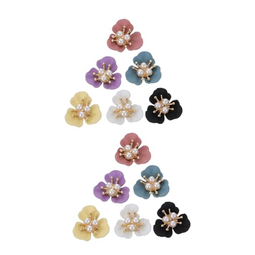 DECOMELODY 12 Stück DIY Nagelkunst Dekorationen Blumen Pearl Charms für Maniküre Selbstklebende Nagelsticker Blau Gelb und Rosé für Kreative Nail Art Designs DECOMELODY 12 Stück DIY Nagelkunst Dekorationen Blumen Pearl Charms für Maniküre Selbstklebende Nagelsticker Blau Gelb und Rosé für Kreative Nail Art Designs von DECOMELODY