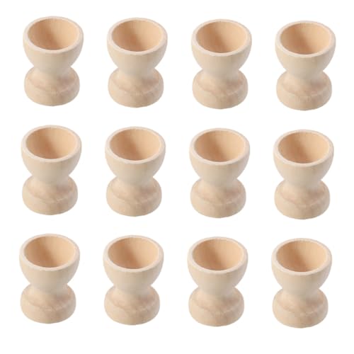 DECOMELODY 12 Stück Teiliges DIY Eierbecher aus Unbehandeltem Holz Handbemalbar Natürlicher Eierhalter für Kindergarten Kreativprojekte und Ostereier Dekoration Glatte Oberfläche DECOMELODY 12 Stück Teiliges DIY Eierbecher aus Unbehandeltem Holz Handbemalbar Natürlicher Eierhalter für Kindergarten Kreativprojekte und Ostereier Dekoration Glatte Oberfläche von DECOMELODY