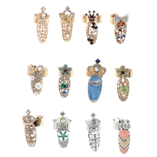 DECOMELODY 12 Stück Teiliges Nail Art Ring mit Offenem Ende Knöchelringe für Damen Langlebiger Nagelschmuck Einfach Anzulegen Kleber Vielseitig für Natürliche und Künstliche Nägel Geeignet DECOMELODY 12 Stück Teiliges Nail Art Ring mit Offenem Ende Knöchelringe für Damen Langlebiger Nagelschmuck Einfach Anzulegen Kleber Vielseitig für Natürliche und Künstliche Nägel Geeignet von DECOMELODY