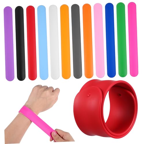 DECOMELODY 12 Stück Teiliges Silikon Slap Armbänder in Uni Farben Vielseitig als Party Mitgebsel und Geschenkband Einfach Anzulegen Bunte Farbauswahl für Kindergeburtstag und Events DECOMELODY 12 Stück Teiliges Silikon Slap Armbänder in Uni Farben Vielseitig als Party Mitgebsel und Geschenkband Einfach Anzulegen Bunte Farbauswahl für Kindergeburtstag und Events von DECOMELODY