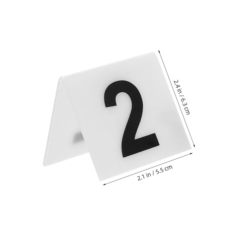 DECOMELODY 12 Stück Teiliges Zahlenmarker aus Robustem Kunststoff Wiederverwendbar Vielseitig Einsetzbar für Detektiv partys Spielzubehör und Tischnummern Klare Beschriftung für Rollenspiele von DECOMELODY