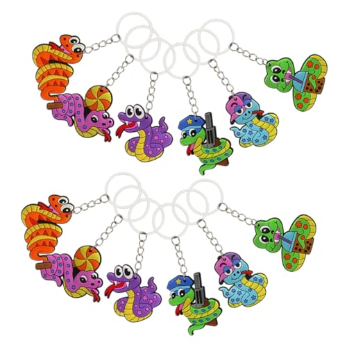 DECOMELODY 12Stücke Cartoon Schlangen Schlüsselanhänger Kreative Schlüsseldekoration Taschenanhänger Helles Design für Besondere Anlässe und Tägliche Nutzung DECOMELODY 12Stücke Cartoon Schlangen Schlüsselanhänger Kreative Schlüsseldekoration Taschenanhänger Helles Design für Besondere Anlässe und Tägliche Nutzung von DECOMELODY