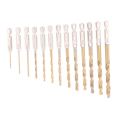 DECOMELODY 13Stücke Teiliges Titanbohrer Set Beschichtet mit Kompatibel mit Schnurlosen Schraubendrehern für Präzises Bohren DECOMELODY 13Stücke Teiliges Titanbohrer Set Beschichtet mit Kompatibel mit Schnurlosen Schraubendrehern für Präzises Bohren von DECOMELODY
