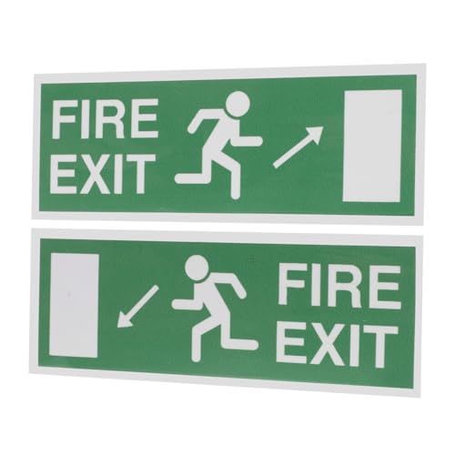 DECOMELODY 2 Blatt Exit Aufkleber Warnhinweis Robuste Papiermaterialien Sichtbar Einfache Anbringung für Geschäfts Schul und Lagerbereiche als Sicherheits Notausgangsschild DECOMELODY 2 Blatt Exit Aufkleber Warnhinweis Robuste Papiermaterialien Sichtbar Einfache Anbringung für Geschäfts Schul und Lagerbereiche als Sicherheits Notausgangsschild von DECOMELODY