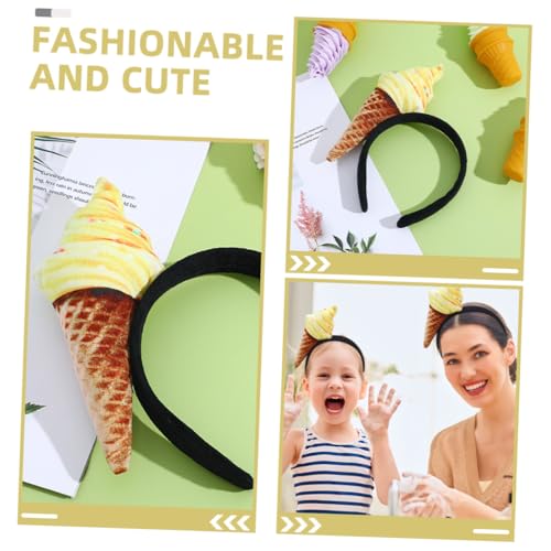 DECOMELODY 2 STÜCK Lustiges Eiscreme Stirnband Food Party Haarreifen für Damen mit Spielerischem Eistüten design Vielseitig für Make up Gesichtspflege und Haarstyling Modisches und DECOMELODY 2 STÜCK Lustiges Eiscreme Stirnband Food Party Haarreifen für Damen mit Spielerischem Eistüten design Vielseitig für Make up Gesichtspflege und Haarstyling Modisches und von DECOMELODY