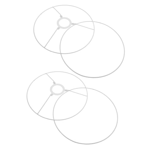 DECOMELODY 2 Sätze Lampenschirmhalter Rund DIY Lampenfassung Rahmen Robust Langlebig für Pendelleuchte Wohnzimmer Restaurant Beleuchtung Zubehör von DECOMELODY