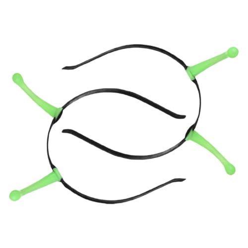 DECOMELODY 2 Stück Alien-stirnband Halloween -haarzubehör Halloween-stirnband Für Mädchen Alien-kostümzubehör Lustige Halloween-stirnbänder Halloween-kopfschmuck Green Plastik von DECOMELODY