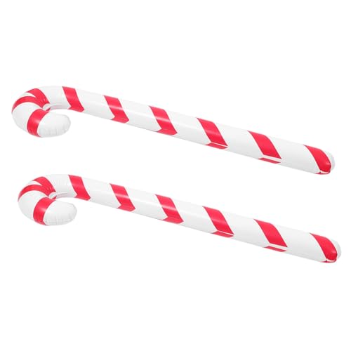 DECOMELODY 2 Stück Aufblasbare Zuckerstangen Ballons in Rot Weiß Wetterfeste Weihnachtsdeko für Innen und Außen Wiederverwendbar für Weihnachtsfeiern und Festliche Partydekoration DECOMELODY 2 Stück Aufblasbare Zuckerstangen Ballons in Rot Weiß Wetterfeste Weihnachtsdeko für Innen und Außen Wiederverwendbar für Weihnachtsfeiern und Festliche Partydekoration von DECOMELODY