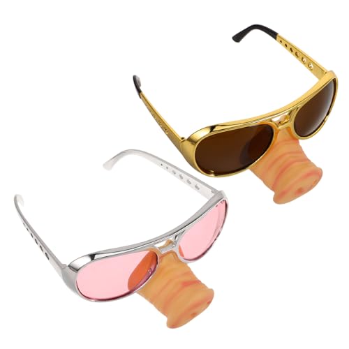 DECOMELODY 2 Stück Schweineschnauze Brille Lustige Cosplay Brille für Partys Gold Einzigartige Partybrillen für Fotos und Kreative Auftritte DECOMELODY 2 Stück Schweineschnauze Brille Lustige Cosplay Brille für Partys Gold Einzigartige Partybrillen für Fotos und Kreative Auftritte von DECOMELODY