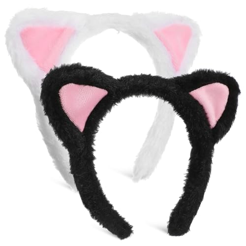 DECOMELODY 2 Stück Teiliges Flauschiges Katzenohren Haarband aus Flexibles Bequemes Tierohren Stirnband für Make Up Hautpflege und Alltag Modisches Dekoratives Accessoire DECOMELODY 2 Stück Teiliges Flauschiges Katzenohren Haarband aus Flexibles Bequemes Tierohren Stirnband für Make Up Hautpflege und Alltag Modisches Dekoratives Accessoire von DECOMELODY
