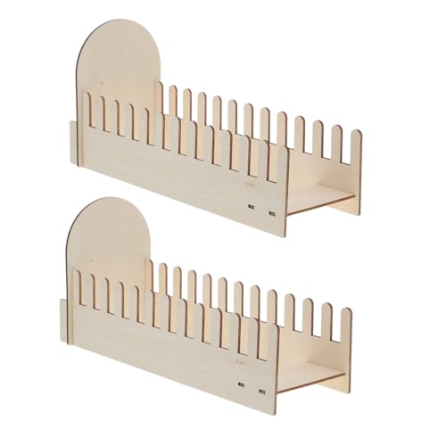 DECOMELODY 2 Stufiger Grußkartenständer Kartendisplay Organizer Kartenständer Präsentationsständer Grußkartendisplay Für Zuhause Tisch Grußkartendisplay Karten Show Vitrine Aus Holz von DECOMELODY