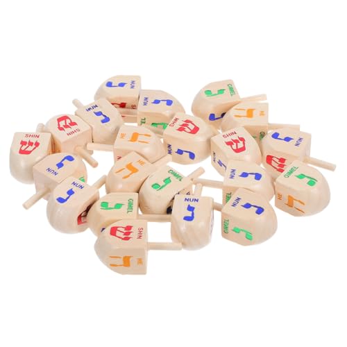 DECOMELODY 20 Stück Teiliges Holz Dreidel Handgefertigt Traditionelle Chanukka Spielzeuge für Erwachsene Festliche Chanukah Spiele und Dekorationen mit Natürlicher Maserung DECOMELODY 20 Stück Teiliges Holz Dreidel Handgefertigt Traditionelle Chanukka Spielzeuge für Erwachsene Festliche Chanukah Spiele und Dekorationen mit Natürlicher Maserung von DECOMELODY