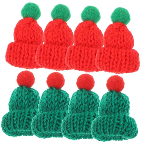 DECOMELODY 20 Stück Teiliges Miniatur Weihnachtsmützen in Rot Grün mit Kugeln Gestrickte DIY Bastelaccessoires für Weihnachtsdekoration Tisch und Flaschendeko zur Weihnachtsfeier DECOMELODY 20 Stück Teiliges Miniatur Weihnachtsmützen in Rot Grün mit Kugeln Gestrickte DIY Bastelaccessoires für Weihnachtsdekoration Tisch und Flaschendeko zur Weihnachtsfeier von DECOMELODY