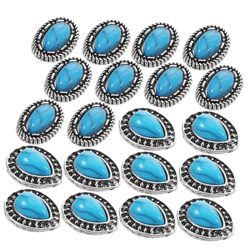 DECOMELODY 20 Stück Teiliges Vintage Nail Charms Retro Nageldekorationen mit Türkis Metall und Harz Designs Einfache Anwendung Vielseitig für Maniküre und Nail Art Zubehör DECOMELODY 20 Stück Teiliges Vintage Nail Charms Retro Nageldekorationen mit Türkis Metall und Harz Designs Einfache Anwendung Vielseitig für Maniküre und Nail Art Zubehör von DECOMELODY