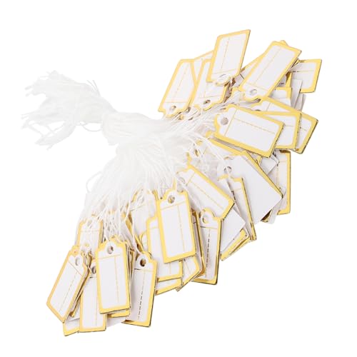 DECOMELODY 200 Stück Teiliges Preisschild Schmuck und Kleidung Praktische Papier preisschilder mit Glatter Schreibfläche Einfach Anzubringen für Schmuck Kunsthandwerk Schuhe und Bürobedarf von DECOMELODY