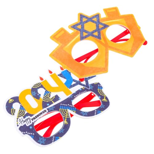 DECOMELODY 2stücke Passover Dekorationsbrille Lustige Partybrillen Für Passahfeiern Fotorequisiten Vielseitige Verwendung Für Familienfeiern Und Kostümpartys Leicht Und Tragbar von DECOMELODY