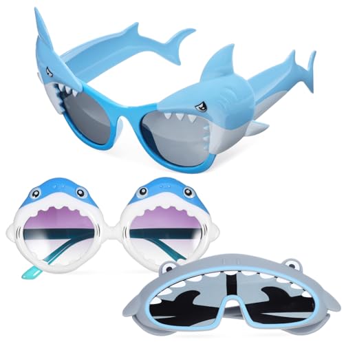 DECOMELODY 3 Paar Partybrille für kindersonnenbrille übersonnenbrille sonnenbrillen strand Spaßbrille für Party Jugend Hai-Party-Zubehör Hai-Party- PVC DECOMELODY 3 Paar Partybrille für kindersonnenbrille übersonnenbrille sonnenbrillen strand Spaßbrille für Party Jugend Hai-Party-Zubehör Hai-Party- PVC von DECOMELODY