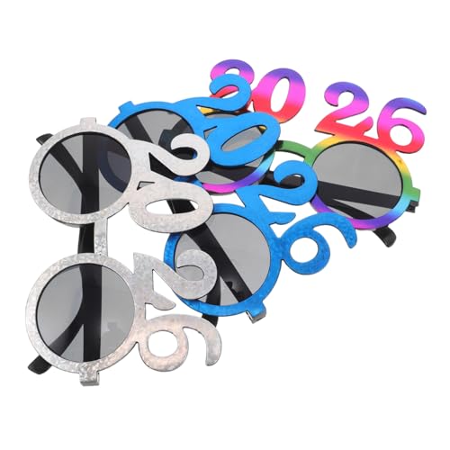 DECOMELODY 3 Stück Zahlen Party Sonnenbrillen Lustige Runde Brillengläser Festliche Neujahrs und Weihnachtsdeko für Silvesterfeier Vielseitiges Accessoire für Partyfotos DECOMELODY 3 Stück Zahlen Party Sonnenbrillen Lustige Runde Brillengläser Festliche Neujahrs und Weihnachtsdeko für Silvesterfeier Vielseitiges Accessoire für Partyfotos von DECOMELODY