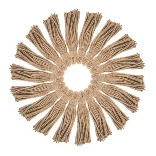 DECOMELODY 30 Stück Teiliges Jute Quasten für Bastelprojekte mit Juteseil Rustikale Dekoration für Holzperlen Girlanden Natürliche Nachhaltige DIY Quasten für Wohnaccessoires DECOMELODY 30 Stück Teiliges Jute Quasten für Bastelprojekte mit Juteseil Rustikale Dekoration für Holzperlen Girlanden Natürliche Nachhaltige DIY Quasten für Wohnaccessoires von DECOMELODY