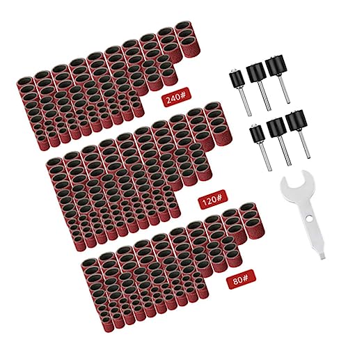 DECOMELODY 307 Stück Polierkreis Schleifpapier Set für Elektrische Schleifmaschinen Hochwertige Schleifzubehör für Möbel von DECOMELODY