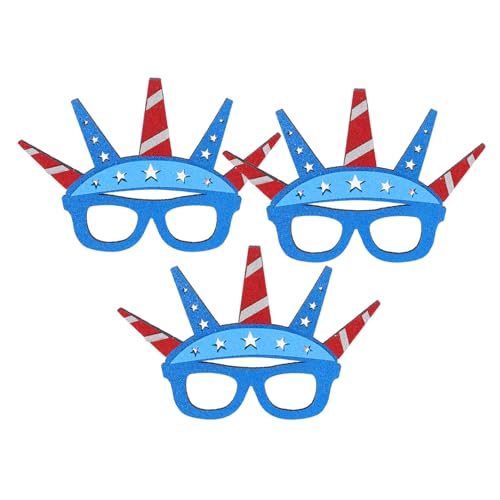 DECOMELODY 3Stücke Unabhängigkeitstag Brillen Patriotische Kostümbrillen mit Freiheitsstatue Design Bequeme Party Requisiten für Foto Requisiten für Feiern DECOMELODY 3Stücke Unabhängigkeitstag Brillen Patriotische Kostümbrillen mit Freiheitsstatue Design Bequeme Party Requisiten für Foto Requisiten für Feiern von DECOMELODY