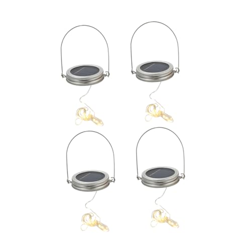 DECOMELODY 4 Sätze LED Solar Lanterns für Einmachgläser Teiliges mit Warmweißen Lichtern für Garten Terrasse und Hochwertige und Edelstahlkonstruktion DECOMELODY 4 Sätze LED Solar Lanterns für Einmachgläser Teiliges mit Warmweißen Lichtern für Garten Terrasse und Hochwertige und Edelstahlkonstruktion von DECOMELODY