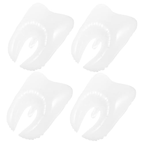 DECOMELODY 4 Stück Große Zahnförmige Luftballons Shower Party Dekorationen Leicht Inflatable Robust Für Geburtstagsfeier Wand Fenster Tür Deko von DECOMELODY