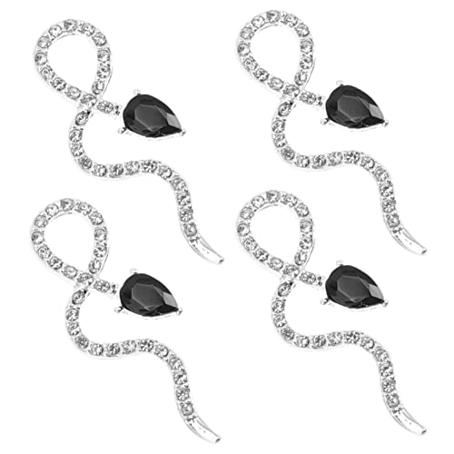 DECOMELODY 4 Stück Nagelschmuck Schlangen Design aus Legierung mit Strasssteinen Nail Charms für Maniküre Langlebige Glänzende Nageldekoration für Stilvolle Nail Art DECOMELODY 4 Stück Nagelschmuck Schlangen Design aus Legierung mit Strasssteinen Nail Charms für Maniküre Langlebige Glänzende Nageldekoration für Stilvolle Nail Art von DECOMELODY
