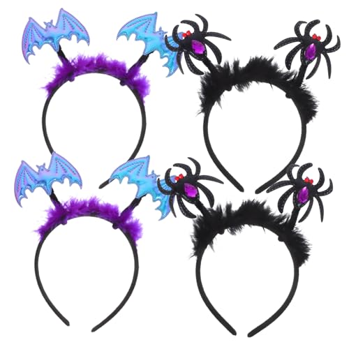 DECOMELODY 4 Stück Teiliges Halloween Haarreif mit Spinnen und Fledermäusen Leichte Bequeme Kostüm Haaraccessoires für Frauen für Halloween Partys Cosplay und Festliche Anlässe DECOMELODY 4 Stück Teiliges Halloween Haarreif mit Spinnen und Fledermäusen Leichte Bequeme Kostüm Haaraccessoires für Frauen für Halloween Partys Cosplay und Festliche Anlässe von DECOMELODY