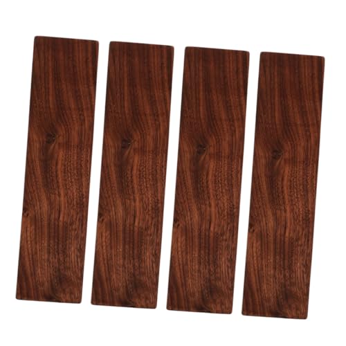 DECOMELODY 4 Stück Walnuss Holzplatten Unbehandelte Bretter Natürliche Holzstücke zum Schnitzen und Basteln für DIY Heimdekoration von DECOMELODY