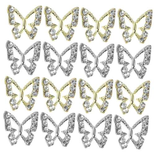 DECOMELODY 40 Stück Teiliges Metall Butterfly Nail Charms Nagelkunst Dekorationen Langlebige Legierung Funkelnde Strasssteine für Maniküre Hochzeit Party Nageldesign Zubehör DECOMELODY 40 Stück Teiliges Metall Butterfly Nail Charms Nagelkunst Dekorationen Langlebige Legierung Funkelnde Strasssteine für Maniküre Hochzeit Party Nageldesign Zubehör von DECOMELODY