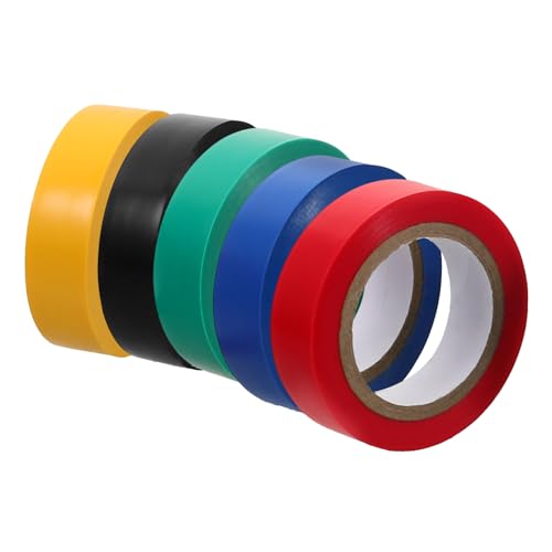 DECOMELODY 5 Rollen Isolierband PVC Klebeband Wasserfest Elektrisch Stark Klebend für Innen und Außen Elektro Klebeband Schutzband Kabel Isolierung Reparatur DECOMELODY 5 Rollen Isolierband PVC Klebeband Wasserfest Elektrisch Stark Klebend für Innen und Außen Elektro Klebeband Schutzband Kabel Isolierung Reparatur von DECOMELODY