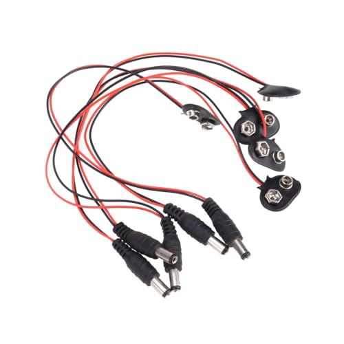 DECOMELODY 5 Stück Förmiger Batteriekabelverbinder Langlebiger Batterieclip mit Dc stecker Kompatibel für Multimeter LED beleuchtung Alarmgeräte Universeller Anschluss DECOMELODY 5 Stück Förmiger Batteriekabelverbinder Langlebiger Batterieclip mit Dc stecker Kompatibel für Multimeter LED beleuchtung Alarmgeräte Universeller Anschluss von DECOMELODY