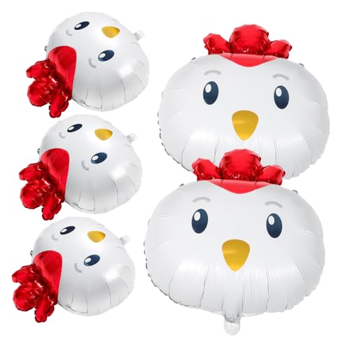 DECOMELODY 5 Stück Küken-ballon Aufblasbare Nutztiere Hühnergeburtstagsdekoration Geburtstagsballons Aus Aluminium Hühnerballon Hühneraluminiumballon -huhn- Aluminiumfolie DECOMELODY 5 Stück Küken-ballon Aufblasbare Nutztiere Hühnergeburtstagsdekoration Geburtstagsballons Aus Aluminium Hühnerballon Hühneraluminiumballon -huhn- Aluminiumfolie von DECOMELODY