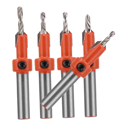 DECOMELODY 5 Stück Teiliges Holzsenkbohrer Set mit Präzisem Verschleißfestem Legierungskopf Stufenförmigem Design zur Rissvermeidung Vielseitig für Möbelbau und Holzarbeiten Einfach zu DECOMELODY 5 Stück Teiliges Holzsenkbohrer Set mit Präzisem Verschleißfestem Legierungskopf Stufenförmigem Design zur Rissvermeidung Vielseitig für Möbelbau und Holzarbeiten Einfach zu von DECOMELODY