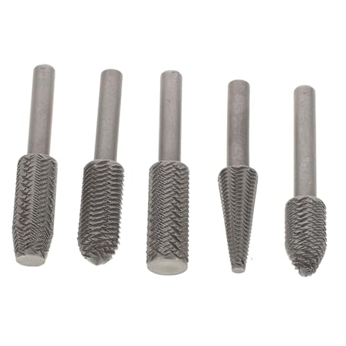 DECOMELODY 5 Stück Teiliges Stahl Rotary File Hochgeschwindigkeits Frässtifte für Gravur Fräsen Schleifen Geeignet für DIY Bastler und Modellbau Vielseitiges Werkzeug für Präzises Schneiden von DECOMELODY