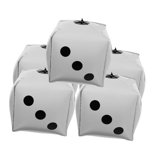DECOMELODY 5 Stück Würfel Folienballons Weiß Kreative Würfelform Robust und Dicht für und Poker Partys Vielseitig als Dekoration und Fotorequisite für Geburtstag Spielabend und DECOMELODY 5 Stück Würfel Folienballons Weiß Kreative Würfelform Robust und Dicht für und Poker Partys Vielseitig als Dekoration und Fotorequisite für Geburtstag Spielabend und von DECOMELODY
